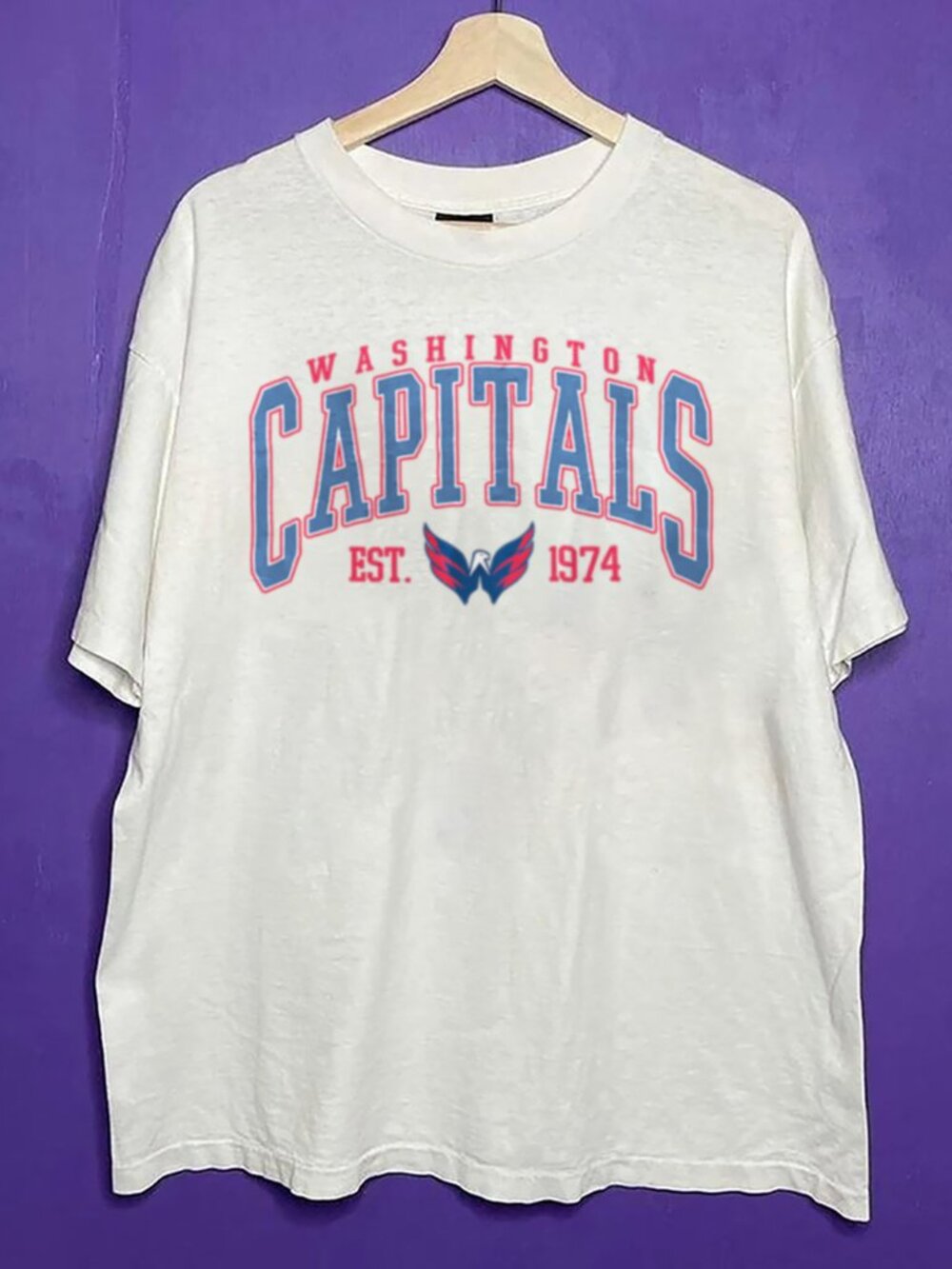 Vintage Washington Capitals Shirt, Retro NHL Washington Capitals Hockey Shirt